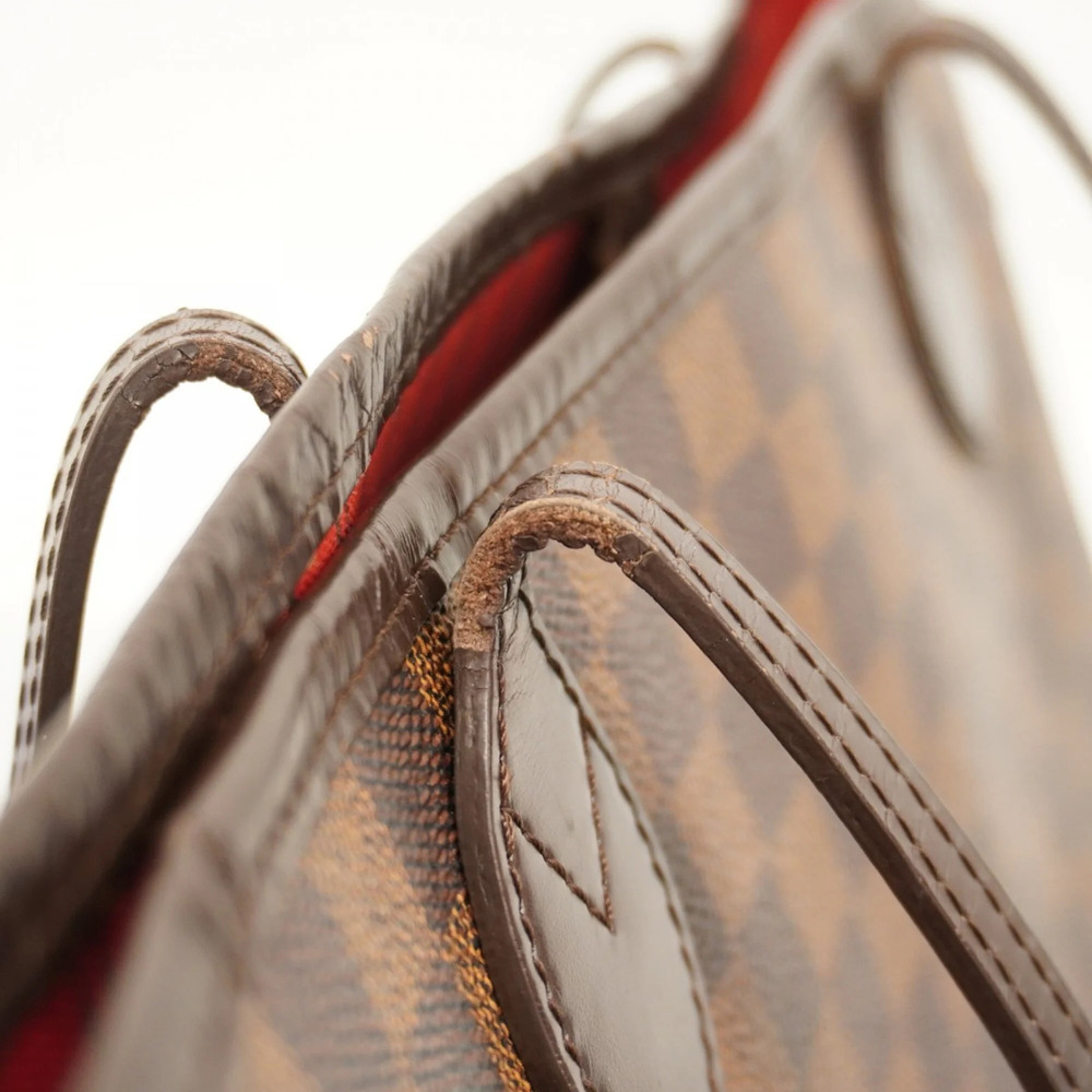 LOUIS VUITTON Authentic Brown Damier Neverfull MM Tote Bag - Picture 8 of 11